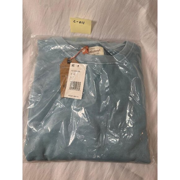 Weatherproof Vintage Women’s Pullover Sweatshirt French Terry Sun Washed Blue S - Picture 3 of 3